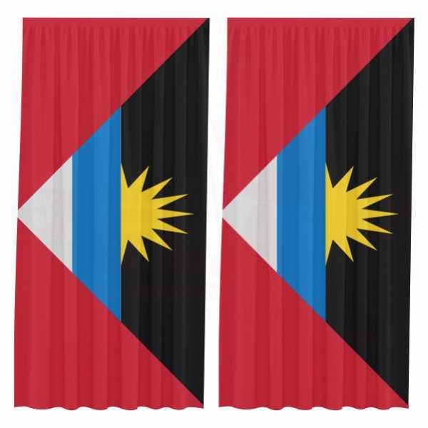 Antigua ve Barbuda Baskl Gnelik Perdeler