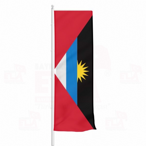 Antigua ve Barbuda Yatay ekilen Flamalar ve Bayraklar