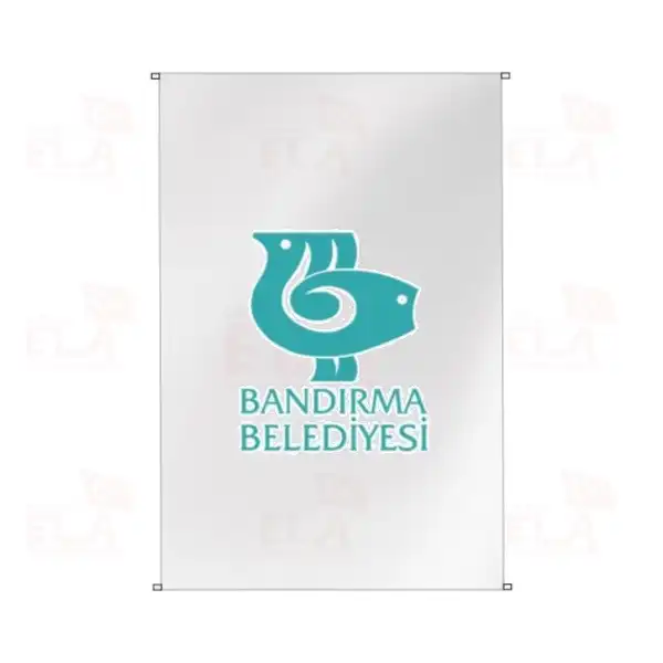 Bandrma Belediyesi Bina Boyu Bayraklar