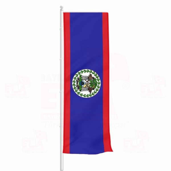 Belize Yatay ekilen Flamalar ve Bayraklar