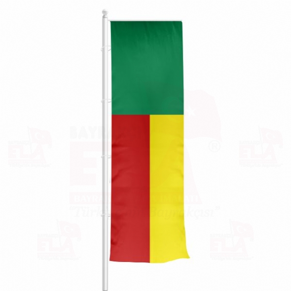 Benin Yatay ekilen Flamalar ve Bayraklar
