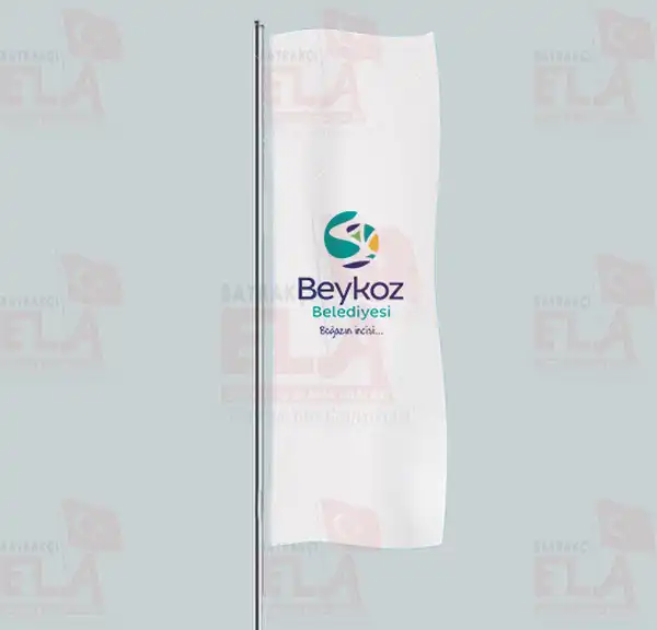 Beykoz Belediyesi Yatay ekilen Flamalar ve Bayraklar