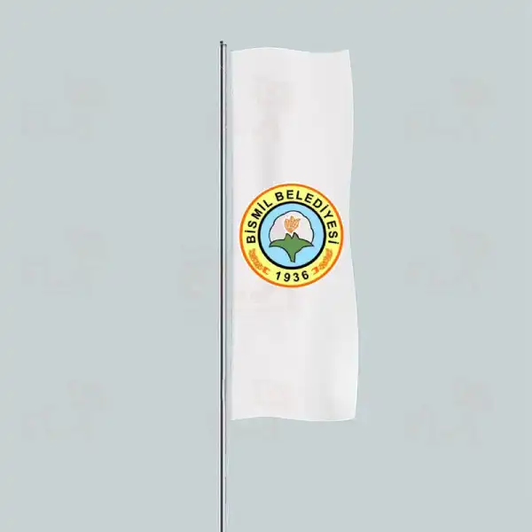 Bismil Belediyesi Yatay ekilen Flamalar ve Bayraklar