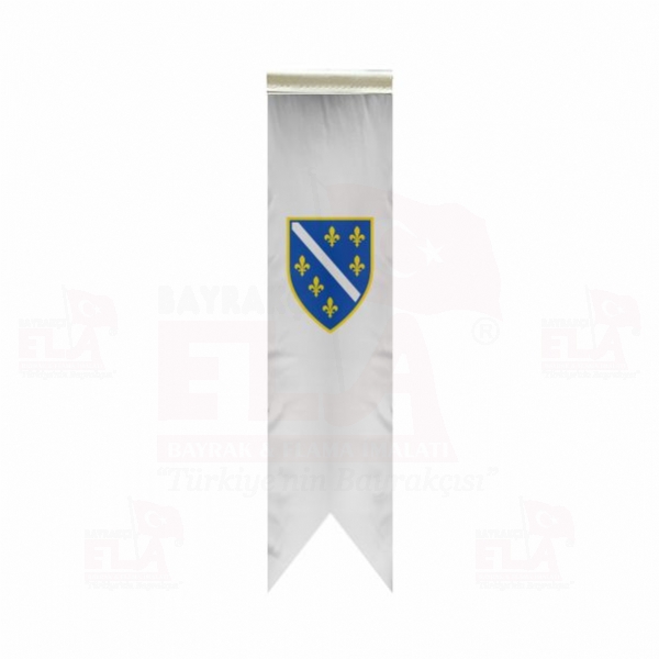 Bosna Hersek Cumhuriyeti zel Logolu Masa Bayra