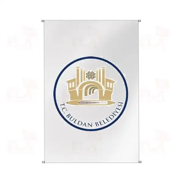 Buldan Belediyesi Bina Boyu Bayraklar