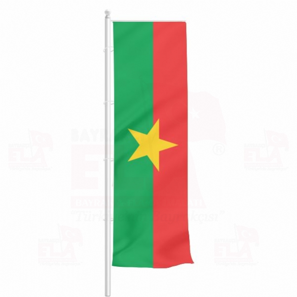 Burkina Faso Yatay ekilen Flamalar ve Bayraklar