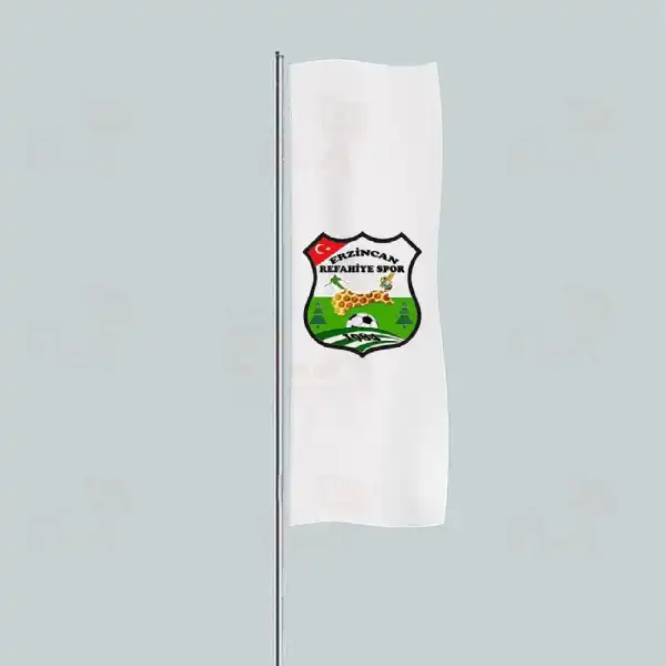 Erzincan Refahiyespor Yatay ekilen Flamalar ve Bayraklar