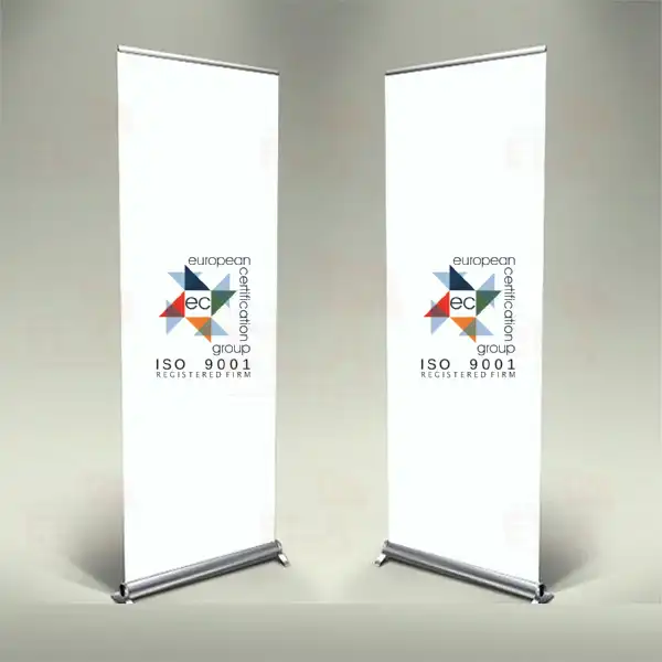 European Certification Group iso 9001 Banner Roll Up