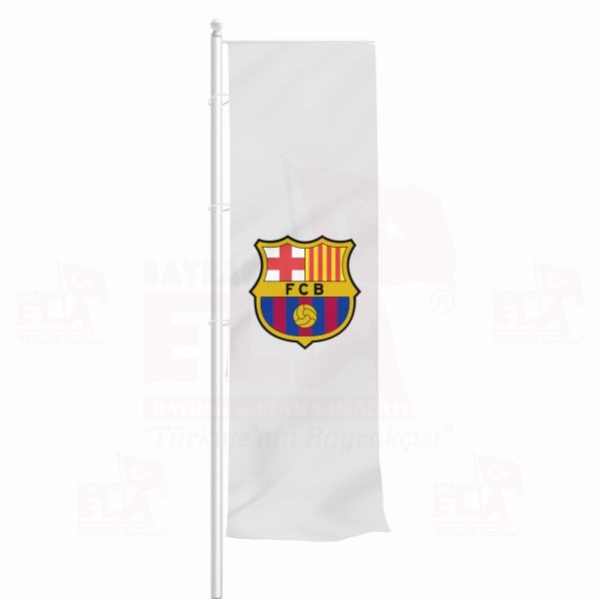 FC Barcelona Yatay ekilen Flamalar ve Bayraklar