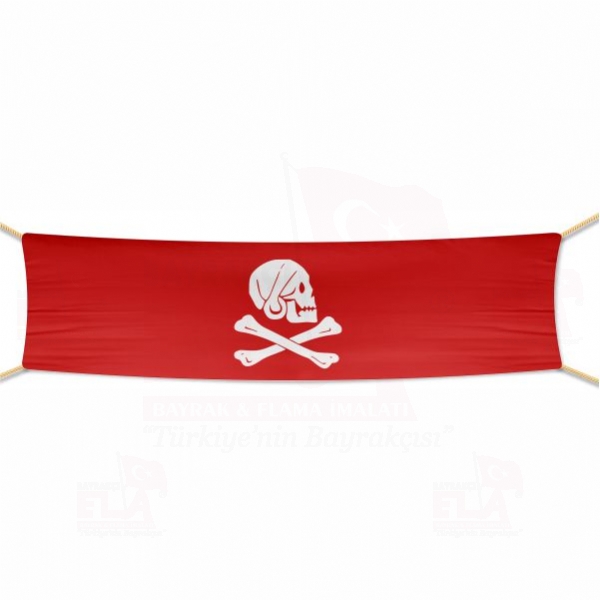 Flag of Henry Every red Afi ve Pankartlar