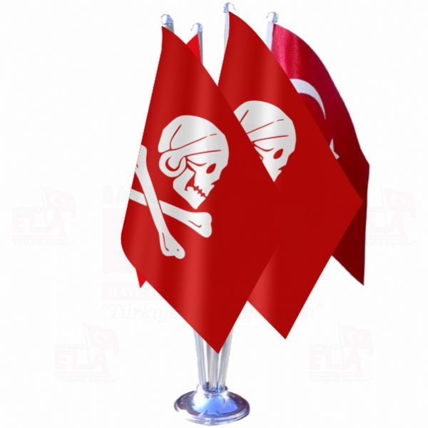 Flag of Henry Every red Drtl zel Masa Bayra