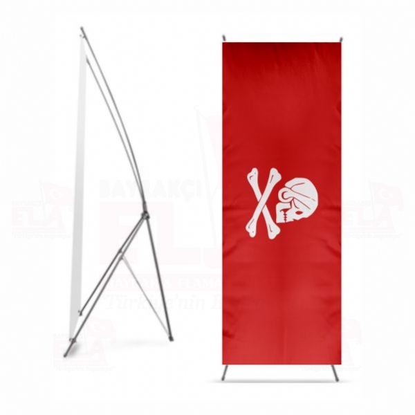 Flag of Henry Every red x Banner