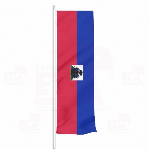 Haiti Yatay ekilen Flamalar ve Bayraklar