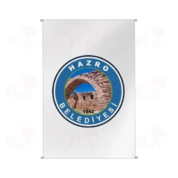 Hazro Belediyesi Bina Boyu Bayraklar