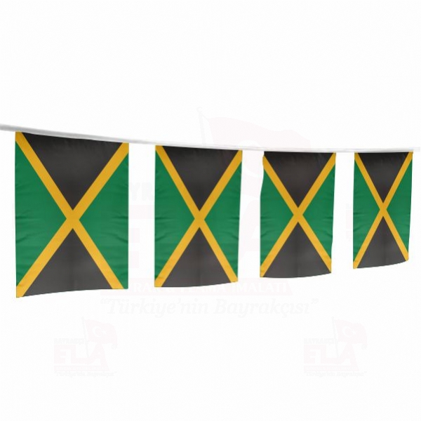 Jamaika pe Dizili Flamalar ve Bayraklar