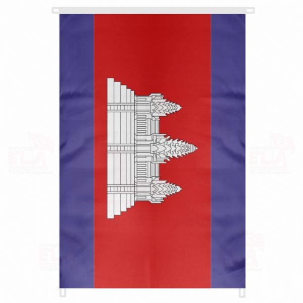 Kamboya Bina Boyu Bayraklar