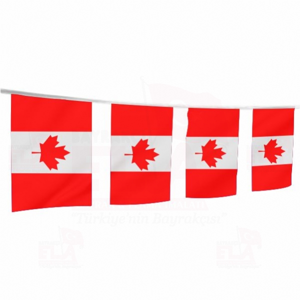 Kanada pe Dizili Flamalar ve Bayraklar