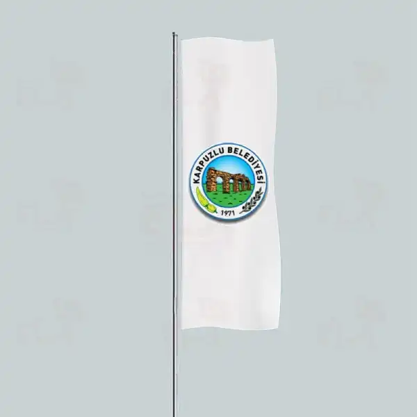 Karpuzlu Belediyesi Yatay ekilen Flamalar ve Bayraklar