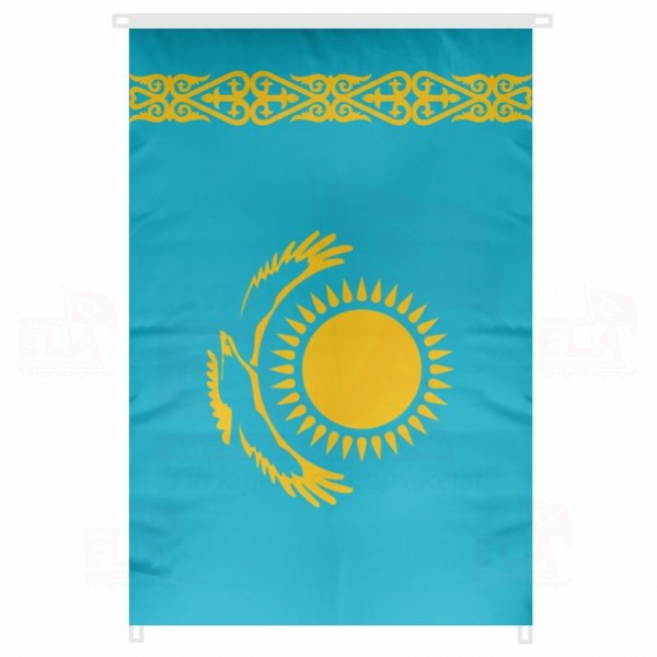 Kazakistan Bina Boyu Bayraklar