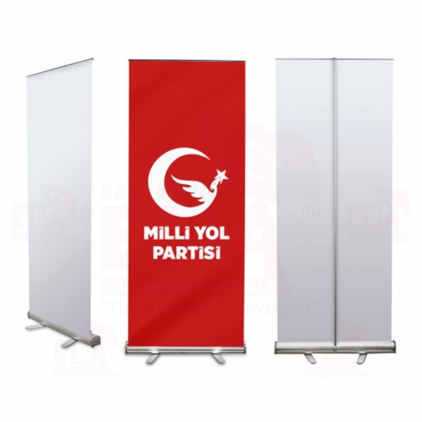 Krmz Milli Yol Partisi Banner Roll Up