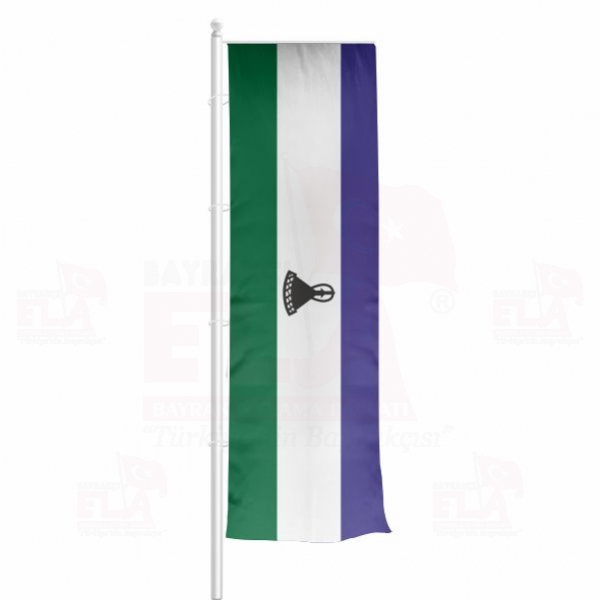 Lesotho Yatay ekilen Flamalar ve Bayraklar