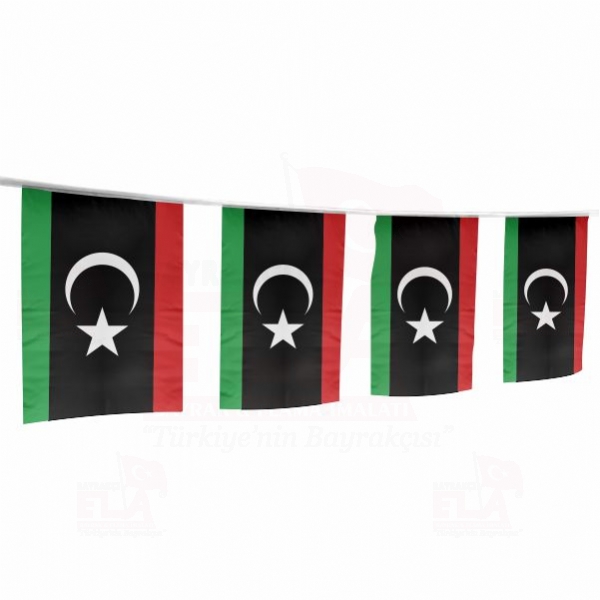 Libya pe Dizili Flamalar ve Bayraklar