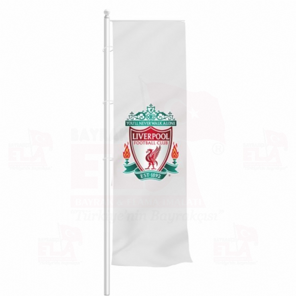 Liverpool FC Yatay ekilen Flamalar ve Bayraklar