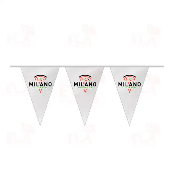 Milano Pizza gen Bayrak ve Flamalar