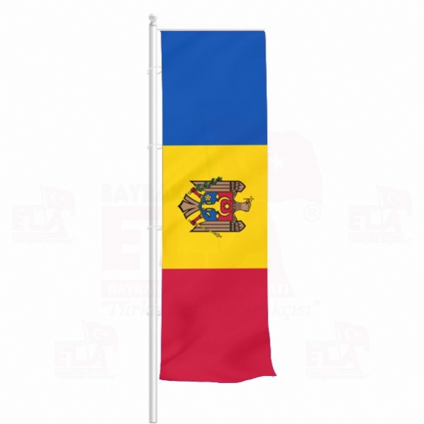 Moldova Yatay ekilen Flamalar ve Bayraklar