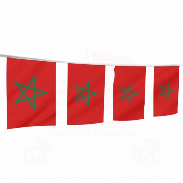 Morocco pe Dizili Flamalar ve Bayraklar