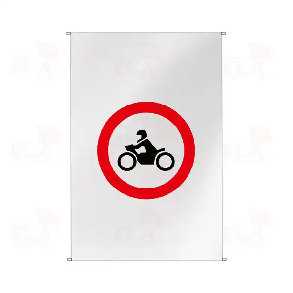 Motosiklet Giremez Bina Boyu Bayraklar