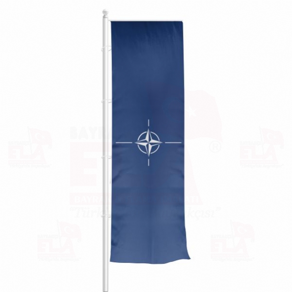 Nato Yatay ekilen Flamalar ve Bayraklar