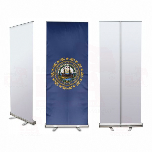New Hampshire Banner Roll Up