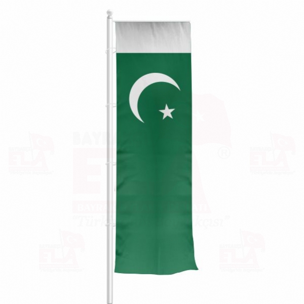 Pakistan Yatay ekilen Flamalar ve Bayraklar