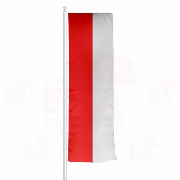 Polonya Yatay ekilen Flamalar ve Bayraklar