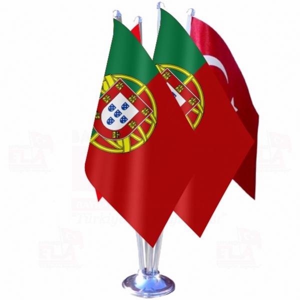 Portekiz Drtl zel Masa Bayra