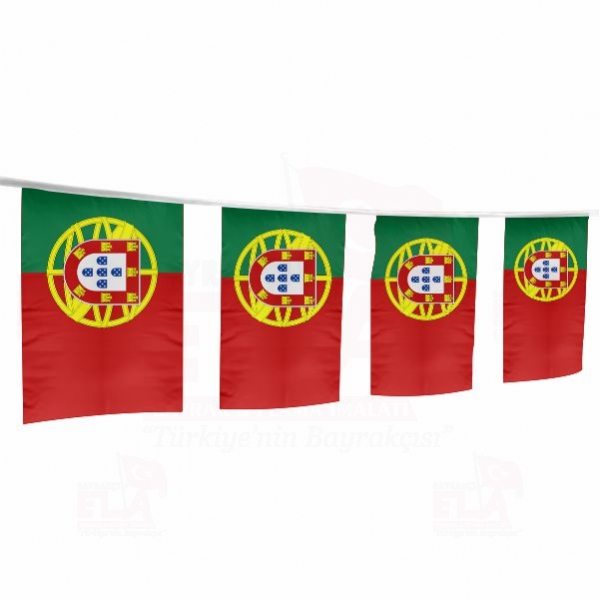 Portekiz pe Dizili Flamalar ve Bayraklar