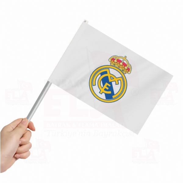 Real Madrid CF Sopal Bayrak ve Flamalar