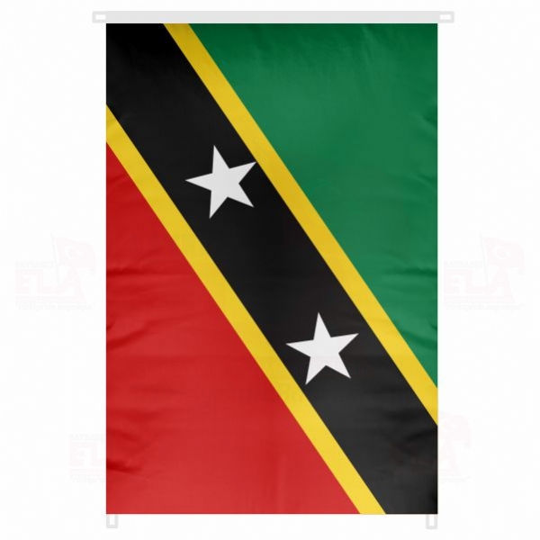 Saint Kitts ve Nevis Bina Boyu Bayraklar