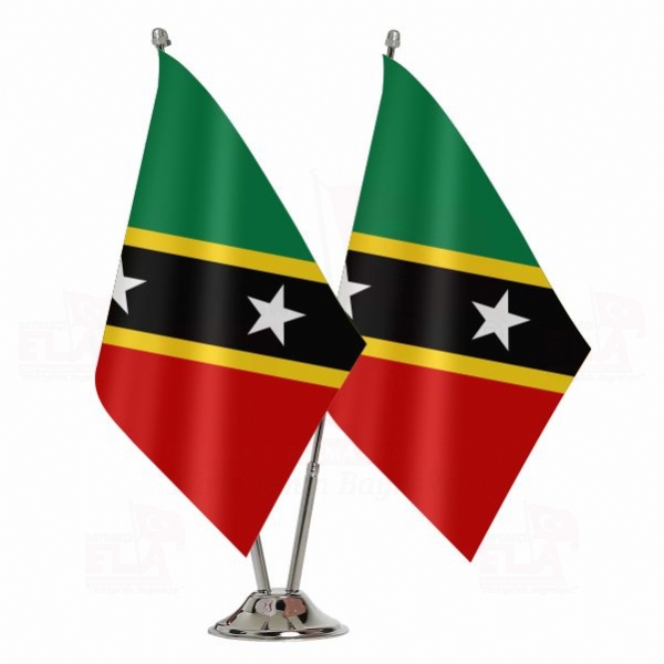 Saint Kitts ve Nevis kili Masa Bayra