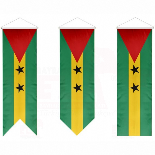 Sao Tome ve Principe Krlang Flamalar Bayraklar