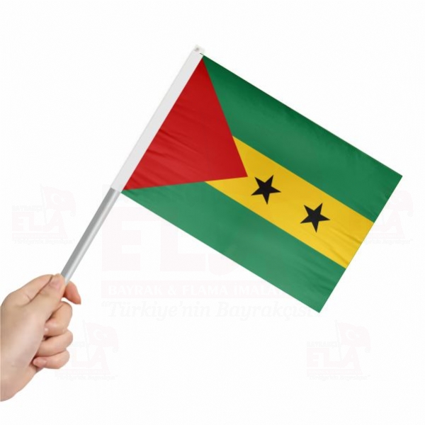 Sao Tome ve Principe Sopal Bayrak ve Flamalar