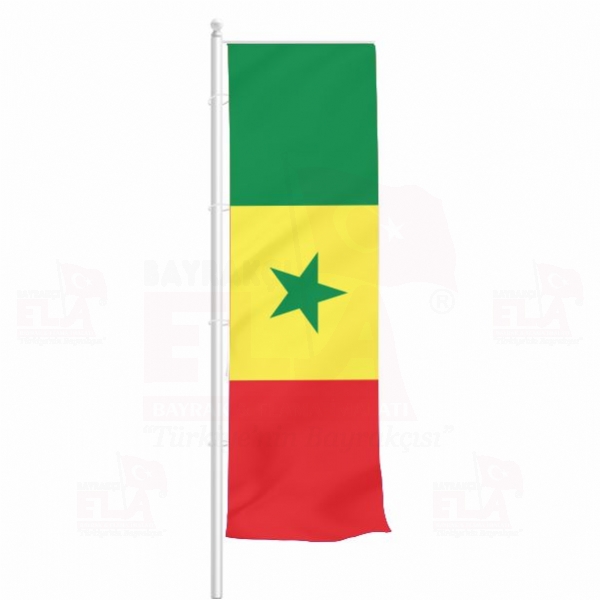 Senegal Yatay ekilen Flamalar ve Bayraklar