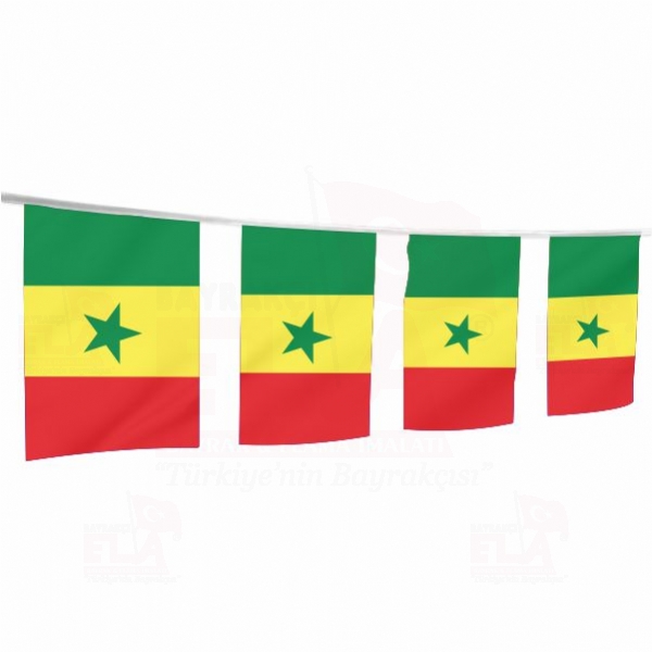Senegal pe Dizili Flamalar ve Bayraklar