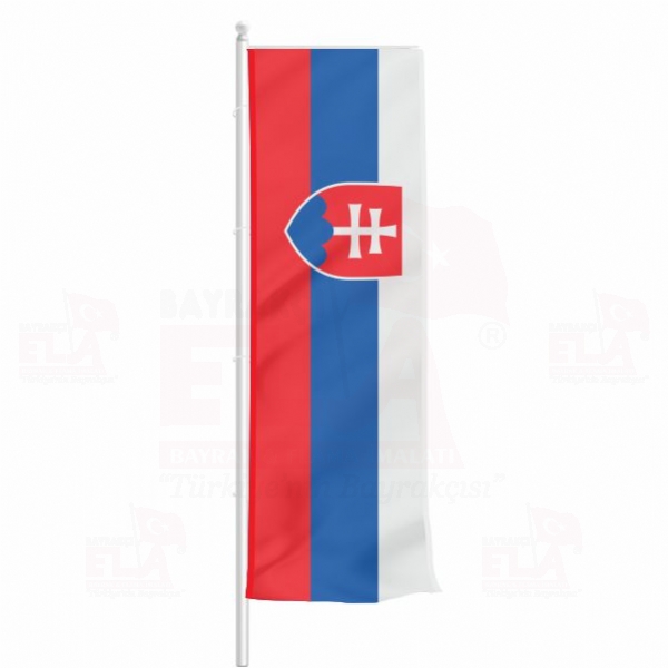 Slovakya Yatay ekilen Flamalar ve Bayraklar