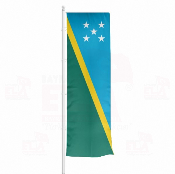 Solomon Adalar Yatay ekilen Flamalar ve Bayraklar