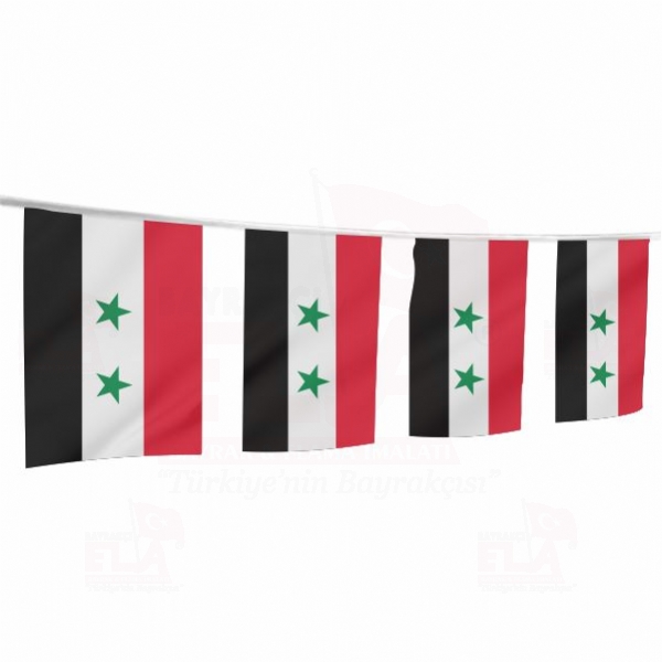 Suriye pe Dizili Flamalar ve Bayraklar