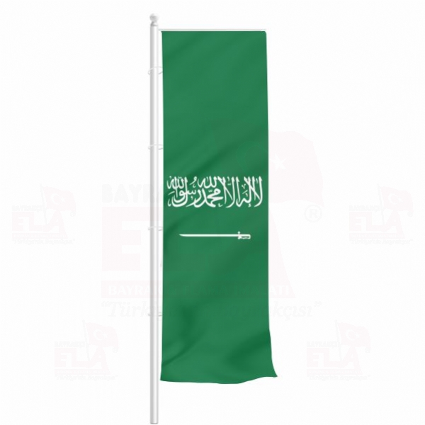 Suudi Arabistan Yatay ekilen Flamalar ve Bayraklar