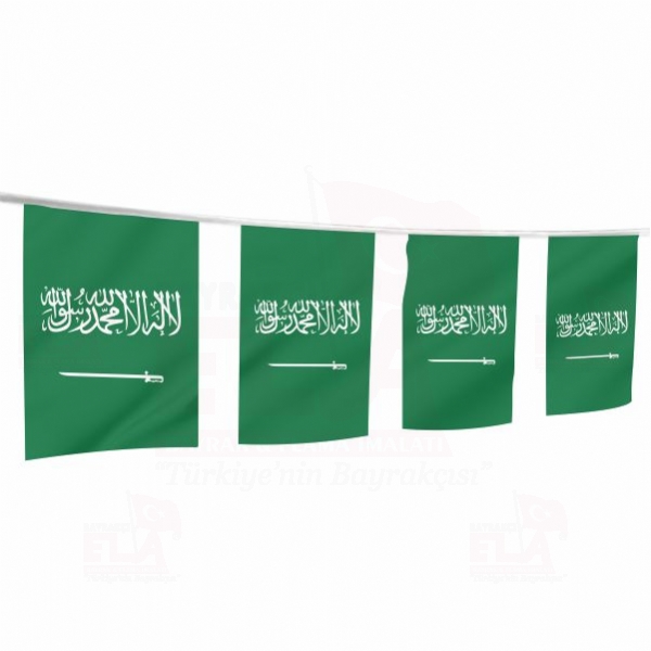 Suudi Arabistan pe Dizili Flamalar ve Bayraklar