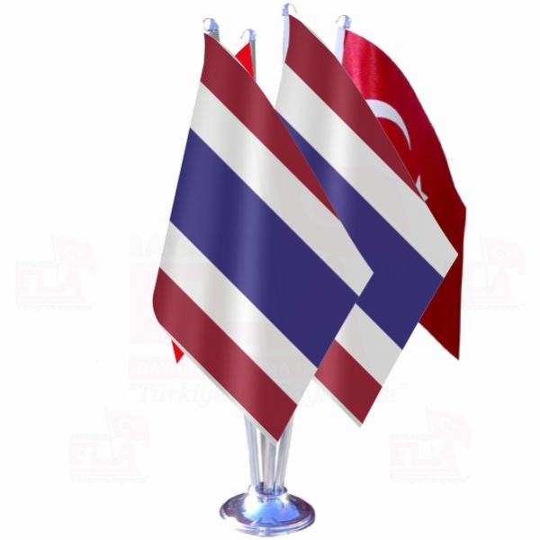 Tayland Drtl zel Masa Bayra